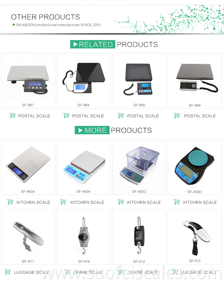 SF-882 Wireless Postal scale 200kg 100g Weigh Digital shipping Waage for Warehouse